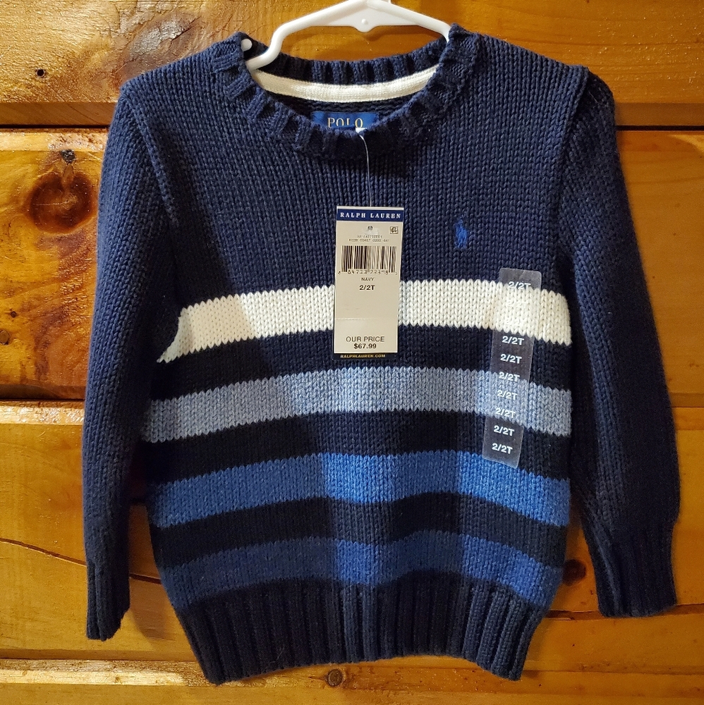 Blue Striped Ralph Lauren Sweater